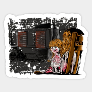 The doll Annabelle Sticker